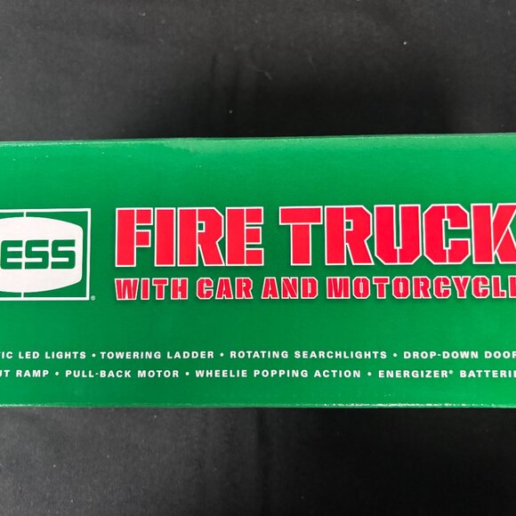 Hess 2024 60th Anniversary Fire Truck with Car and Motorcycle Toy NEW IN BOX - Picture 3 of 3